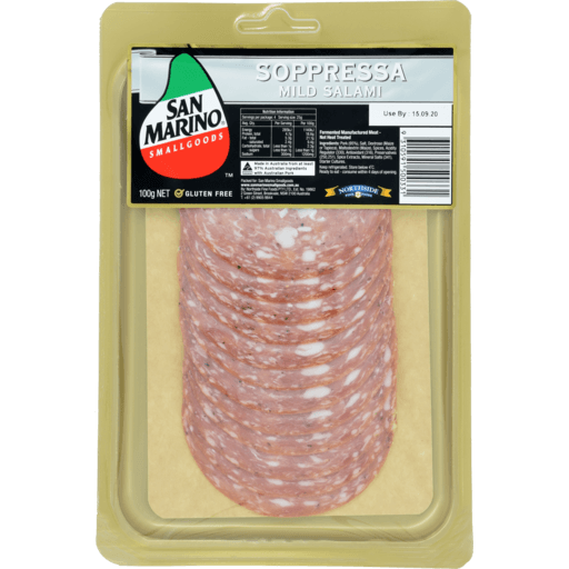 San Marino Soppressa Hot Salami 100g