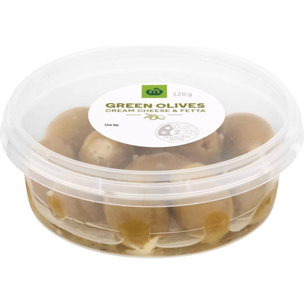 Green Olives Cream Cheese & Fetta 120g
