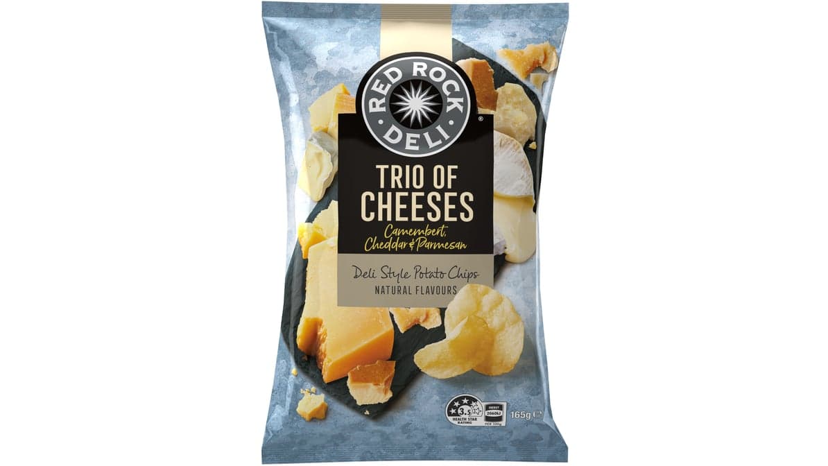 Red Rock Deli Trio of Cheeses 165G