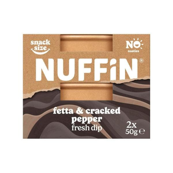 Nuffin Fetta & Cracked Pepper Dip 2x50g