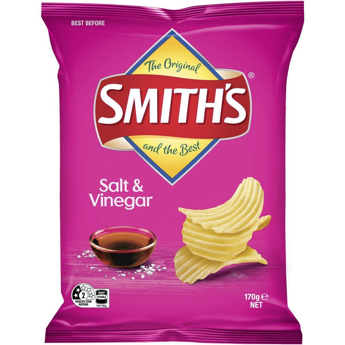 SMITHS CRINKL SLT/VING 170GM